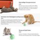 thumbnail image 4 of Pelota interactiva de juguete para gatos con luz LED, bola giratoria automática de 360 ​​grados, juguete interactivo para gatos recargable por USB, estimula el instinto de caza, juguete cazador interesante verde ER, 4 of 5