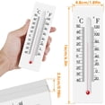 thumbnail image 2 of 2Pcs Indoor Outdoor Thermometer Wall Thermometer  with Hidden Compartment High Precision Humidity Temperature Meter, 2 of 9