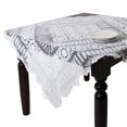 thumbnail image 1 of SARO 869.W36S 36 in. Square Handmade Crochet Cotton Lace Table Linens - White, 1 of 1