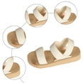 thumbnail image 5 of Rokment Women's Platform Beach Sandals Stylish Simple Comfortale Elastic Band Open Toe Chunky Mid Heel Memory Foam Slingback Walking Dress Summer Shoes C Size 9, 5 of 7