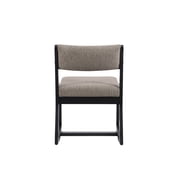 Linon Sutton Modern 2-Position Sled Base Lounge Chair, Beechwood with Stone Fabric