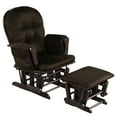 thumbnail image 1 of Patiojoy Nursery Glider and Ottoman, Adult Rocking Chair with Storage Pocket for Bedroom and Living Room, Brown, 1 of 5