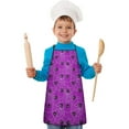 thumbnail image 2 of Spider Web Halloween Pattern Kids Aprons for Girls and Boys,Adjustable Neck Strap Toddler Aprons for Kids Cooking Baking, 2 of 7