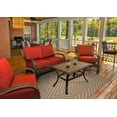 thumbnail image 4 of Oriental Weavers Karavia Indoor/Outdoor Rug - 1330X - 2'3" x 7'6" - in Tan/ Light Tan - Classic Casual Style, Water, Stain and Fade Resistant, Hose Clean, Patio, Outdoor Living Area Rug, 4 of 4