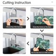 thumbnail image 5 of Yayeee Faucet Mat for Kitchen Sink 14.7" Diatomite Long Splash Guard Pad, Green Forest Pattern, 2 Pack, 5 of 7