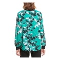 thumbnail image 2 of Calvin Klein Womens Abstract Pullover Blouse, Green, Medium, 2 of 2