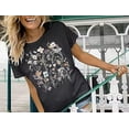 thumbnail image 5 of Wildflowers Printed Shirt For Women Country Music Vintage Shirt Boho Garden Plant Summer Casual T-shirt, 5 of 5