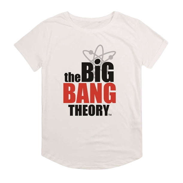 The Big Bang Theory - Camiseta Logotipo para Mujer (Blanco)