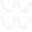 Gold 4PCS, variant on Women's Fashion Necklace Gold Neck Chain Without Pendant Gold Chain Necklace For Women