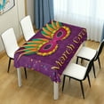 thumbnail image 4 of GZHJMY Mardi Gras Rectangle Tablecloth, Waterproof Stain Wrinkle Resistant Washable Polyester Table Cover for Picnic Dinner Holiday Kitchen Party Decor, 60 x 108 in Home Decor, 4 of 7
