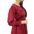 thumbnail image 6 of Bimba Women's Cotton Smocked Waist Long Casual Maxi Dress, 6 of 6