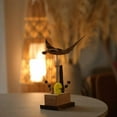 thumbnail image 7 of Handcrafted Wooden Automaton Motorized Kinetic Art Sculpture with Realistic Swimming Motion for Home Desk Decoration, 7 of 7