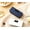 Blue&White, variant on Mini Bag Sealer and Cutter, Rechargeable Potato Chip Bags Heat Sealer Capper, 6-Level Adjustable, LED Display, for Chips Snacks Mylar Bag (White)