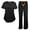 BLACK, variant on M&M SCRUBS Super Soft Junior fit scrub set 8117 9120