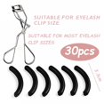 thumbnail image 7 of ACDANC 2026 New 30Pcs Eyelash Curler Refill Pads - Silicone Rubber Universal Eye Lash Curler Replacement with Clear Storage Box (Black), 7 of 7