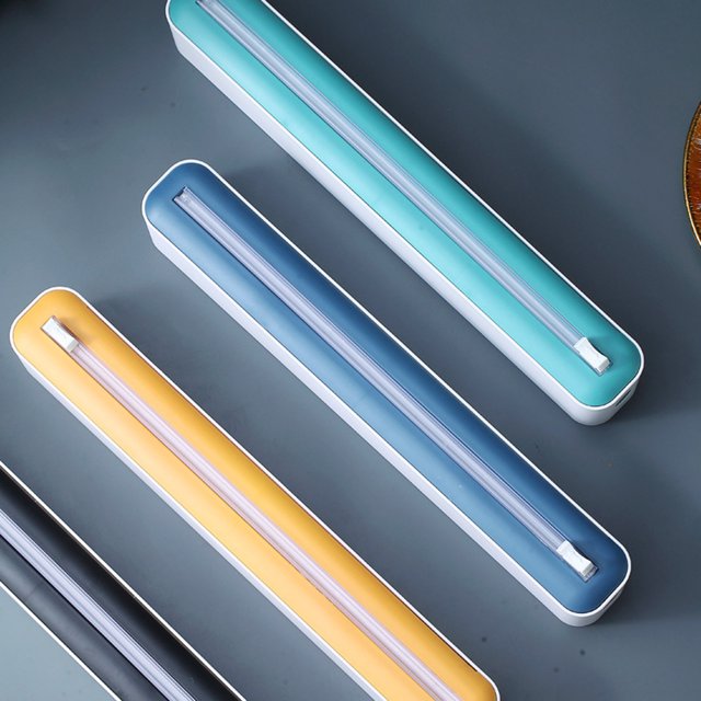 YAOMOBB Plastic Wrap Dispenser Magnetic Wrap Cutter Two way Slider Fridge Mounted for Convenience
