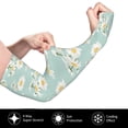 thumbnail image 2 of Kdxio Floral Daisy Print UV Sun Protection Arm Sleeves - Tattoo Cover Up - Basketball Arm Sleeve UPF 50 Cooling for Men Women, 2 of 7