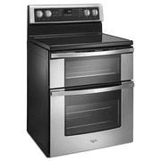 Whirlpool 30” 6.7 cu ft Double Oven Gas Range in Stainless Steel