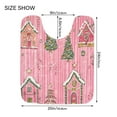 thumbnail image 5 of Yayeee Bath Rug for Bathroom Floor Non Slip Rectangle Fluffy Soft Absorbent Mat, 16"x24", Pink Gingerbread House, 5 of 7