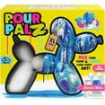 thumbnail image 6 of Pour Palz DIY Paint Pouring Kit – 1 XL Balloon Dog, 4 Acrylic Pour Paints, Mixing Cups & Tools, Create Unique Marbled Art, Fun Hands-On Craft Kit for Kids & Adults, Ocean Blue, Ages 5+, 6 of 8