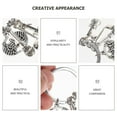thumbnail image 3 of Guitar Keychain Music Instrument Pendant Metal Fashion Backpack Wallet Student Ring Set of 5, 3 of 6