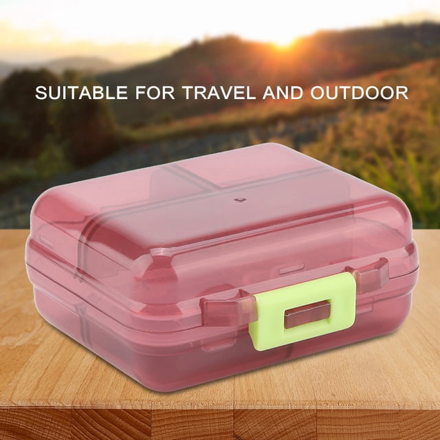 Pill Organizer, Weekly Pill Box Case, 7 Grids Portable Medicine Tablet For Pills/Vitamin/Fish Oil/Supplements
