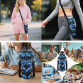 thumbnail image 6 of Yuyamidu Dolphin Backpack for Girls 8-10 with Lunch Box, Pencil Pouch, Water Bottle Holder & Keychain, 5 Piece Set Kids School Bag 3rd-5th Grade, 17 Inch Lightweight Sturdy Bookbag with Multi Pocket, 6 of 7