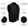 thumbnail image 7 of Dream Apparel Men's Denim & Leather Motorcycle Vest Biker Club Vest For Riding, 7 of 7