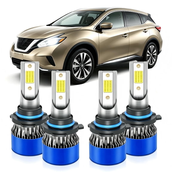 soukeo Fit for Honda Civic 1988-1991 2005-2015 LED Headlight Bulbs,High Beam 9005 Low Beam 9006,1:1 Halogen Size,Plug and Play,6500K Cool White,4pcs