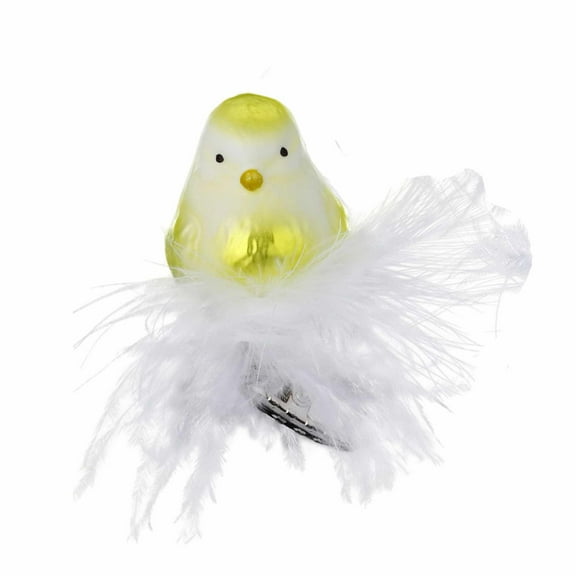 Inge Glas Spring Bird Glass Clip-On Ornament 10114S021 Green
