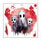 thumbnail image 2 of Fiudx Pegatina de Calavera de Halloween, Diseño Realista de Fantasma Sangriento, Material de Pvc, Fácil de Despegar y Pegar, Decoración para Baño, Oficina, Hogar, Fiesta de Terror, Incluye 1 Pegatina, 2 of 5
