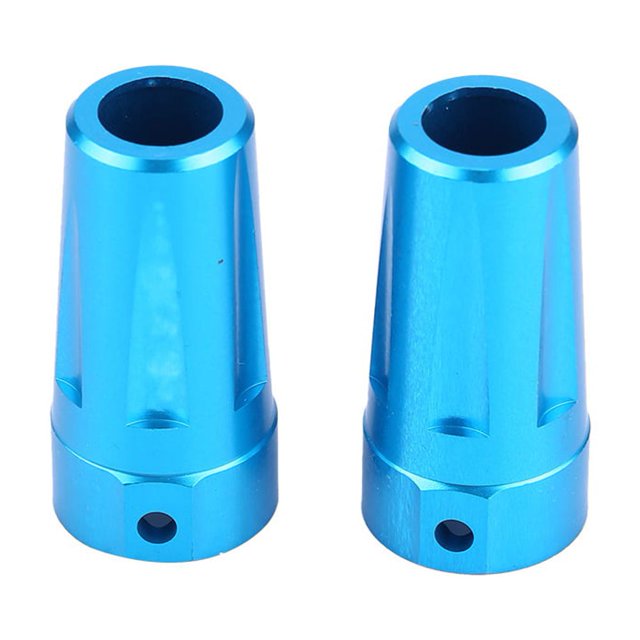 Nudillos traseros de dirección de aleación de aluminio para coche RC para Axial Rock Racer 90026 Crawler (azul)