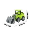 thumbnail image 3 of Coche de juguete con retroceso | Vehículo de ingeniería | Accionado por fricción | Plástico ABS | No se necesitan baterías | Verde | Duradero y seguro | Juguete de Física Educativa | Interactivo, 3 of 6