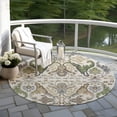 thumbnail image 6 of Addison Rugs Chantille Indoor/Outdoor Transitional Global Ivory Washable Round Rug, 8' x 8', 6 of 6
