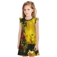 thumbnail image 1 of Fotbe Cactus Flowers Vestido de Dormir para Niñas de 3 a 10 Años, Mangas Cortas, Estilo Princesa, Pijama Camisón con Mangas Voladas-Medium, 1 of 6