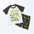 thumbnail image 2 of TOWED22 Infant Baby Boy Summer Clothes Set Short Sleeve Striped Tee Shorts Casual Outfit White,2-3 Y, 2 of 9