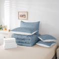 thumbnail image 6 of Manfei Dreamy Princess Bows 7pcs Queen Bedding,Cartoon Bowtie Ribbon Bedding Comforter Set Queen,Reversible, 6 of 7