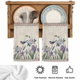 thumbnail image 5 of Spring Flowers Kitchen Towels Set of 2, Vintage Floral Leaves Birds Pastoral Botanical Absorbent Dish Towels for Kitchen, Microfiber Hand Towel, Quick Drying Tea Towel for Cleaning Dishcloths, 5 of 7