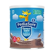 PediaSure Grow & Gain Shake Mix Powder, Chocolate, 14.1 oz Can, 48 Servings