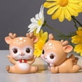 thumbnail image 5 of Cheers.US Deer Figurines Cake Topper - Woodland Animal Doe Fawn Desktop Decoration Cute Miniature Statue Party Ornaments for Baby Shower Birthday Anniversary Car, 5 of 7