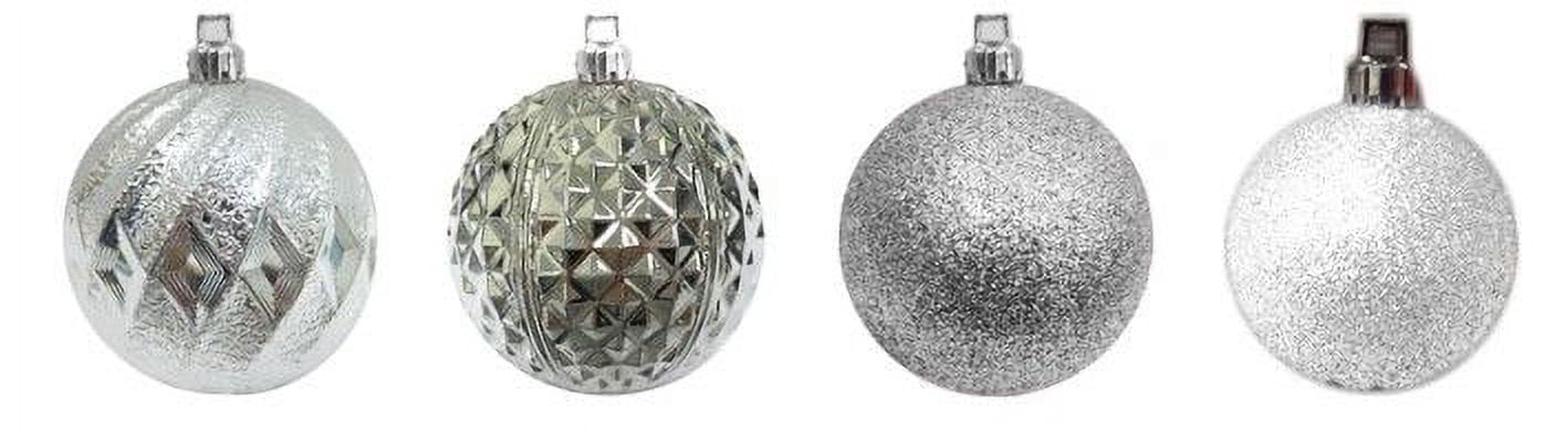 Holiday Time Set Of 28ct Ornament Silver
