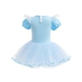 thumbnail image 6 of ATAIKU 3-9Y Kids Girls Princess Ballet Dress Short Sleeve Leotards Skirted Tutu Dancewear Halloween Christmas Party Dress, 6 of 6