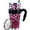 Pink-Leopard, variant on Sunmdecor 40 Oz Tumbler with Handle and Silicone Straws,Coffee Insulated Tumbler with Handle,40oz tumbler with handle
