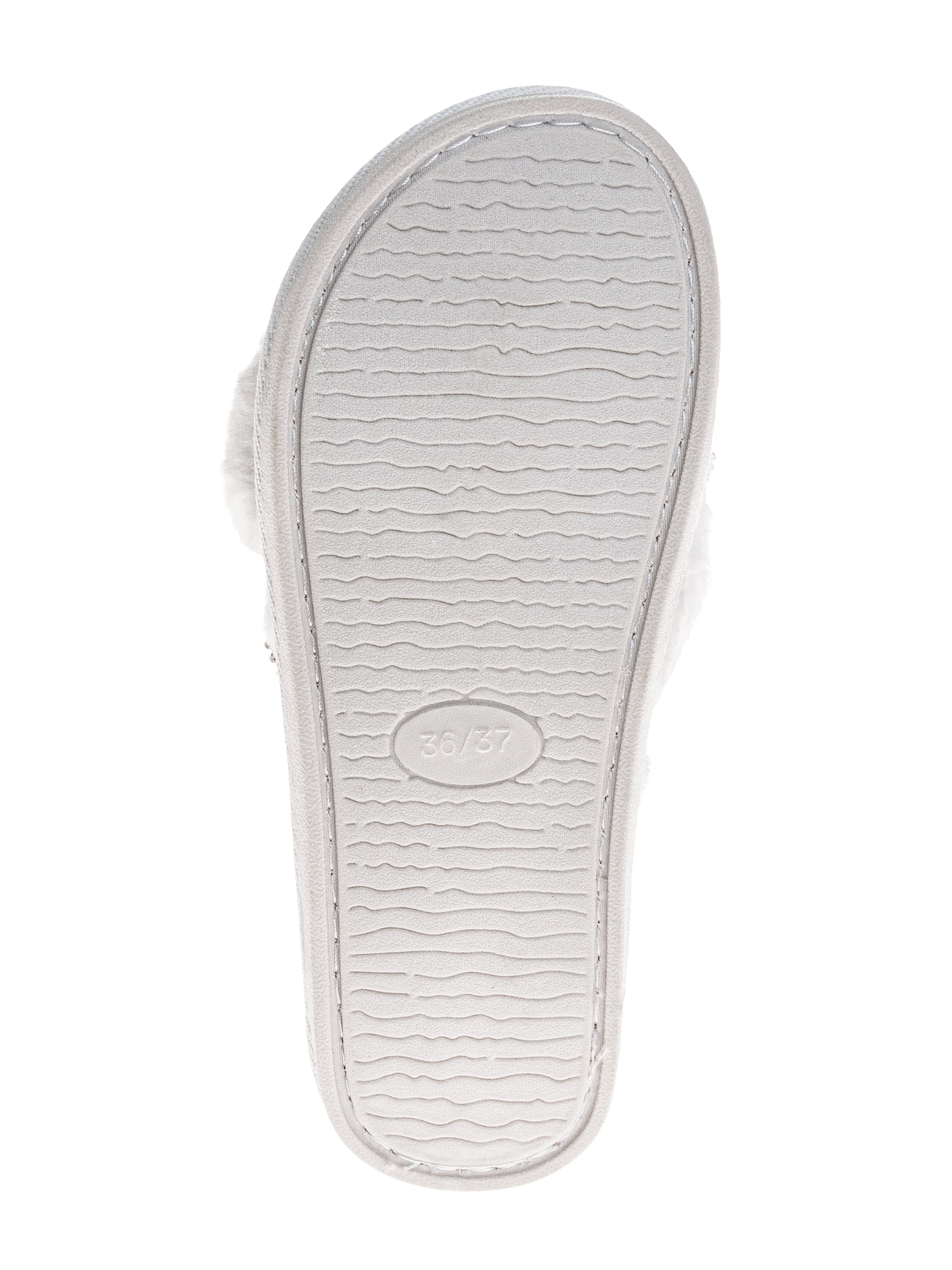 Badgley Mischka Women's Cross Strap Bride Slippers