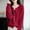 Red, variant on Bnwani Womens Cardigan Sweaters, Fall and Winter Regular Casual Round-Neck Sweater Solid Color