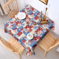thumbnail image 2 of Pioneer Flower Floral Print Pattern Square Tablecloth, Waterproof Wipeable Spillproof Washable Table Cover for Home Kitchen Party and Daily Decor 42"x42", 2 of 6