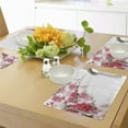 thumbnail image 4 of Ambesonne Japanese Place Mats Set of 4, Cherry Blossoms Misty, Standard Size, Hot Pink White, 4 of 6