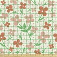 thumbnail image 2 of Ambesonne Floral Fabric by the Yard Upholstery, Pastel Spring Meadow Buds, 2 Yards, Salmon Blush, 2 of 5