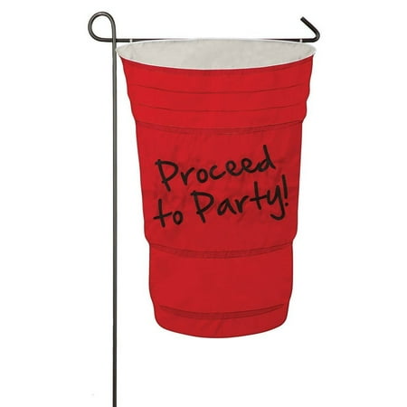 Proceed to Party Applique Garden Flag By Evergreen Flag