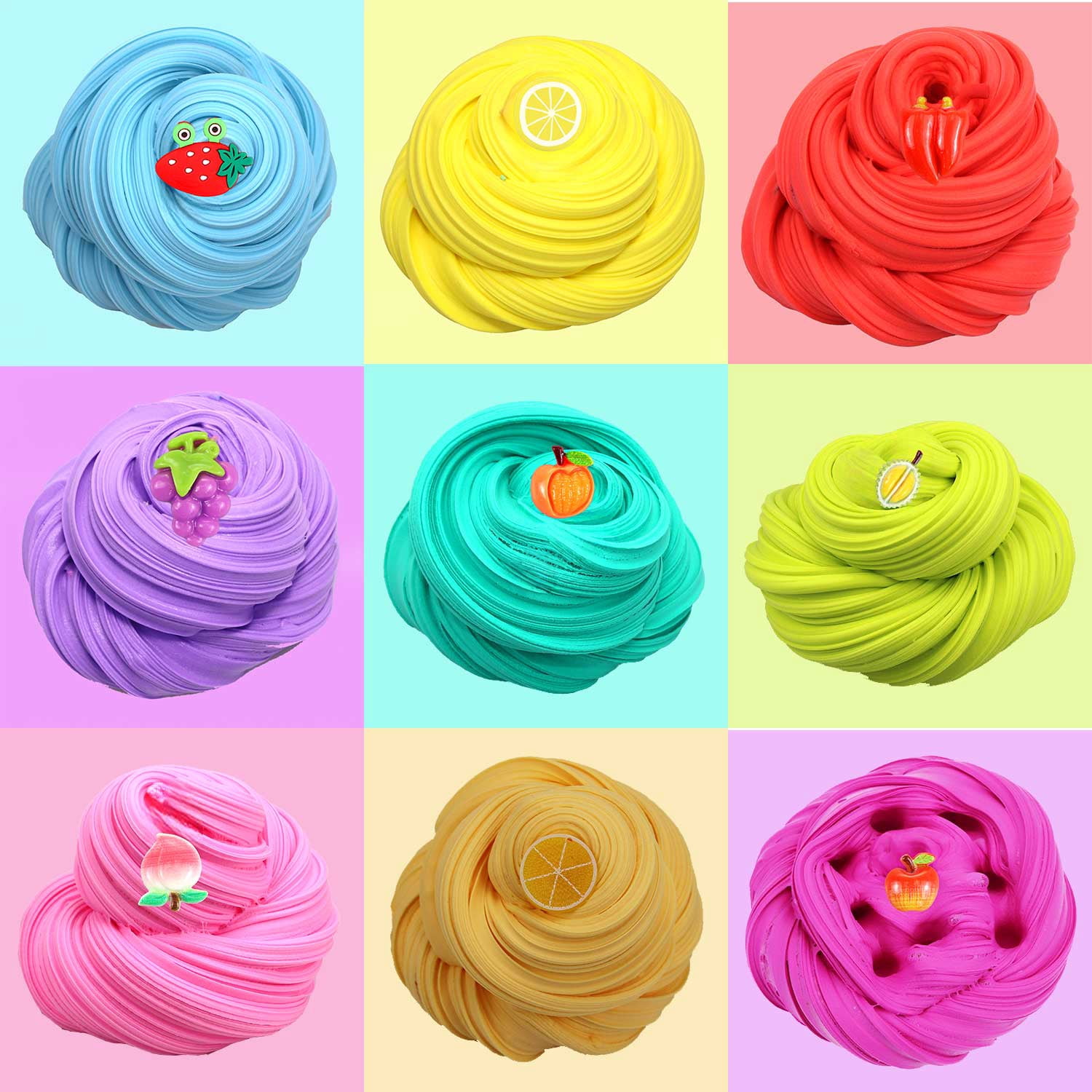 24 pack Butter Slime Kit for Girls, Slime Party Favors for Kids, DIY Slime Making Kit for Kids and Boys